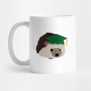 Graduation Hedgehog - Green Cap Mug